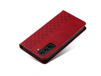 Magnet Strap Wallet Case (erven) - Magnetick peaenkov puzdro na Samsung Galaxy A23 5G