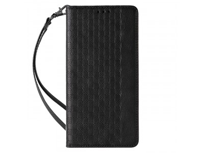 Magnet Strap Wallet Case (�ierna) - Magnetick� pe�a�enkov� puzdro na iPhone 13