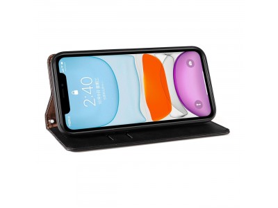 Magnet Strap Wallet Case (�ierna) - Magnetick� pe�a�enkov� puzdro na iPhone 13