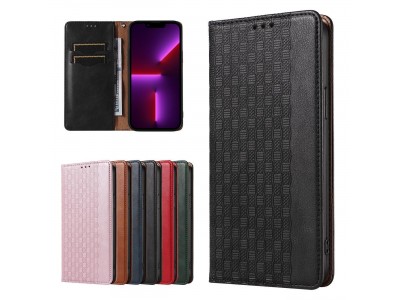 Magnet Strap Wallet Case (�ierna) - Magnetick� pe�a�enkov� puzdro na Samsung Galaxy A34 5G