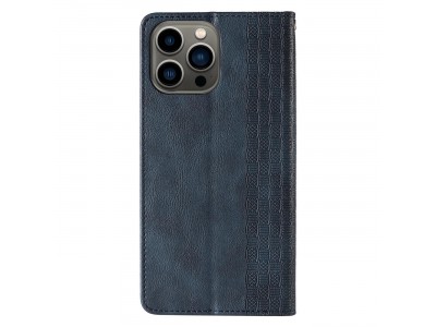 Magnet Strap Wallet Case (modr�) - Magnetick� pe�a�enkov� puzdro na iPhone 14 Pro Max