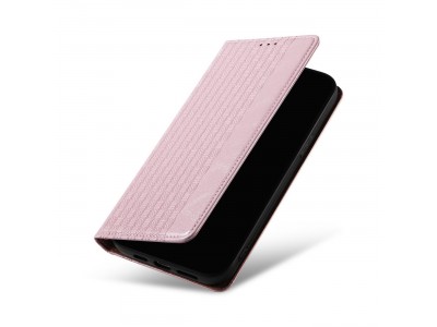 Magnet Strap Wallet Case (ruov) - Magnetick peaenkov puzdro na iPhone 13 Pro