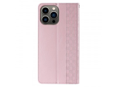 Magnet Strap Wallet Case (ru�ov�) - Magnetick� pe�a�enkov� puzdro na iPhone 14 Pro