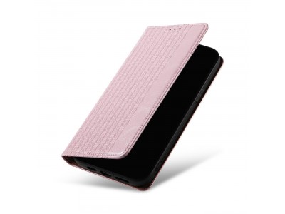 Magnet Strap Wallet Case (ru�ov�) - Magnetick� pe�a�enkov� puzdro na iPhone 14 Pro