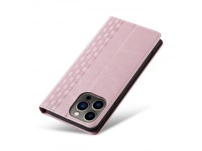 Magnet Strap Wallet Case (ruov) - Magnetick peaenkov puzdro na iPhone 14 Pro