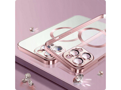 MagShine Ultra Clear (�ierna) � Ochrann� kryt (obal) s podporou MagSafe pre Apple iPhone 15 Pro Max