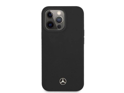 Mercedes Fashion Cover  Luxusn ochrann kryt pre IPHONE 13 PRO MagSafe (MEHMP13LSILBK) black (ierna)