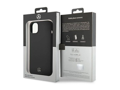Mercedes Fashion Cover  Luxusn ochrann kryt pre IPHONE 14 PLUS Magsafe black (ierna)