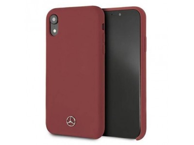 Mercedes Fashion Cover  Luxusn ochrann kryt pre IPHONE XR Line (MEHCI61SILRE) red (erven)