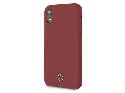 Mercedes Fashion Cover  Luxusn ochrann kryt pre IPHONE XR Line (MEHCI61SILRE) red (erven)