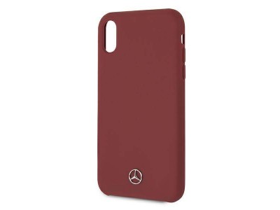 Mercedes Fashion Cover  Luxusn ochrann kryt pre IPHONE XR Line (MEHCI61SILRE) red (erven)
