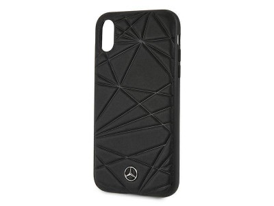 Mercedes Fashion Cover  Luxusn ochrann kryt pre IPHONE XR Twister (MEPERHCI61QGLBK) black (ierna)