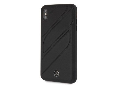 Mercedes Fashion Cover  Luxusn ochrann kryt pre IPHONE XS MAX New Organic I black (ierna)