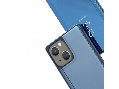 Mirror Standing Cover (�ierne) - Zrkadlov� puzdro pre iPhone 13 mini