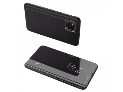 Mirror Standing Cover (čierne) - Zrkadlové puzdro pre Xiaomi Mi 11 Lite 5G