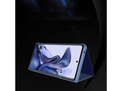 Mirror Standing Cover (ierne) - Zrkadlov puzdro pre Xiaomi Mi 11T / 11T Pro