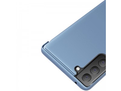 Mirror Standing Cover (modr) - Zrkadlov puzdro pre LG K42