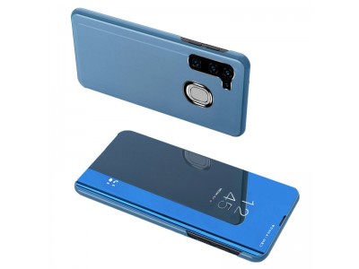 Mirror Standing Cover (modré) - Zrkadlové puzdro pre Samsung Galaxy A11