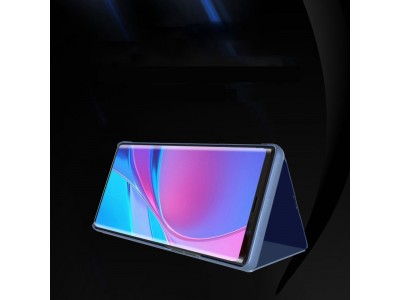 Mirror Standing Cover (modr) - Zrkadlov puzdro pre Samsung Galaxy A11