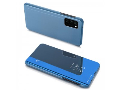 Mirror Standing Cover (modr) - Zrkadlov pouzdro pro Samsung Galaxy Note 20