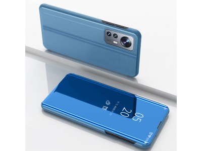 Mirror Standing Cover (modr�) - Zrkadlov� puzdro pre Xiaomi 12 Lite