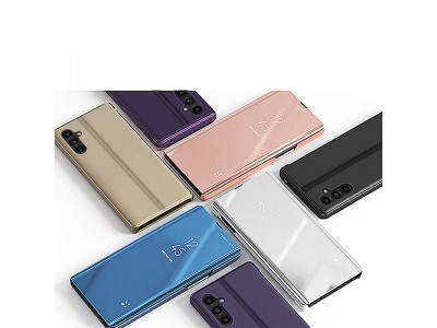 Mirror Standing Cover (ruov) - Zrkadlov puzdro pre Samsung Galaxy A14