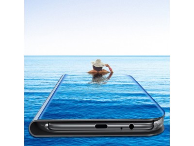 Mirror Standing Cover (ruov) - Zrkadlov puzdro pre Samsung Galaxy A20s