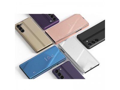 Mirror Standing Cover (ru�ov�) - Zrkadlov� puzdro pre Samsung Galaxy S23+