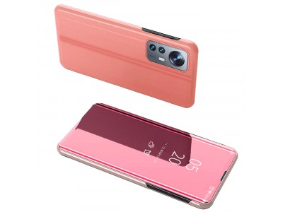 Mirror Standing Cover (růžové) - Zrkadlové pouzdro pro Xiaomi 12 Lite