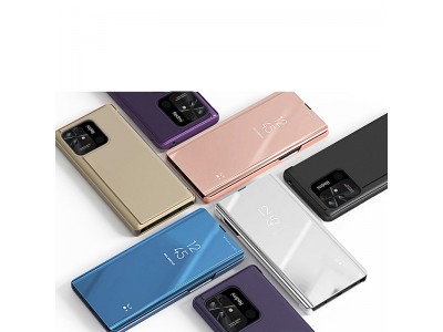 Mirror Standing Cover (ru�ov�) - Zrkadlov� puzdro pre Xiaomi Redmi 10C