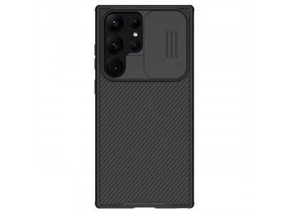 Nillkin CamShield Pro (čierna) - Plastový kryt (obal) s ochranou kamery na Samsung Galaxy S23 Ultra