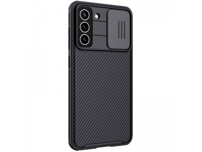 Nillkin CamShield Pro (�ern�) - Plastov� kryt (obal) s ochranou kamery na Samsung Galaxy S21 FE