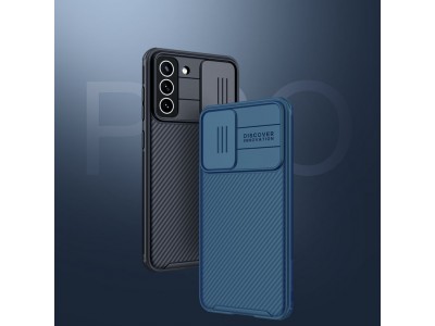 Nillkin CamShield Pro (�ern�) - Plastov� kryt (obal) s ochranou kamery na Samsung Galaxy S21 FE