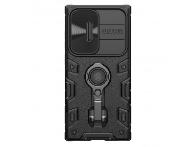 Nillkin CamShield Pro MagSafe (čierna) - Plastový kryt (obal) s podporou MagSafe a s ochranou kamery na Samsung Galaxy S23 Ultra