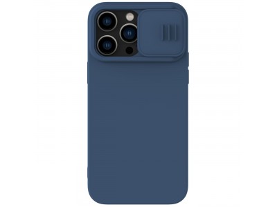 Nillkin CamShield Silky MagSafe (modr) - Siliknov kryt (obal) s podporou MagSafe a s ochranou kamery na iPhone 14 Pro