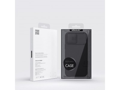 Nillkin CamShield Silky MagSafe (modr�) - Silik�nov� kryt (obal) s podporou MagSafe a s ochranou kamery na iPhone 14 Pro