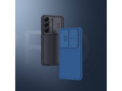Nillkin CamShield Pro (modr) - Plastov kryt (obal) s ochranou kamery na Samsung Galaxy S23