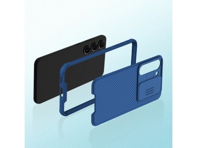 Nillkin CamShield Pro (modr) - Plastov kryt (obal) s ochranou kamery na Samsung Galaxy S23