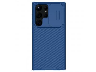 Nillkin CamShield Pro (modrá) - Plastový kryt (obal) s ochranou kamery na Samsung Galaxy S23 Ultra