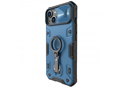 Nillkin CamShield Pro Armor Stand (modr�) - Plastov� kryt (obal) s ochranou kamery na iPhone 14 Plus