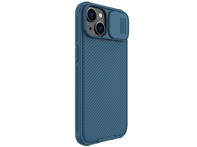 Nillkin CamShield Pro (modr�) - Plastov� kryt (obal) s ochranou kamery na iPhone 14