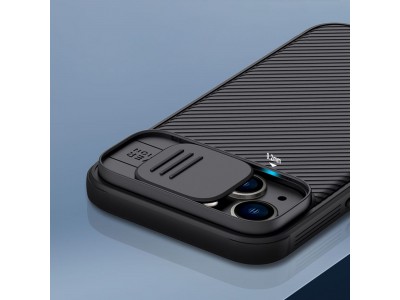 Nillkin CamShield Pro (modr�) - Plastov� kryt (obal) s ochranou kamery na iPhone 14