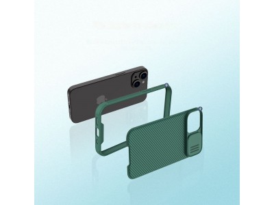 Nillkin CamShield Pro (modr�) - Plastov� kryt (obal) s ochranou kamery na iPhone 14