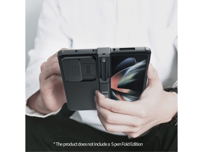 Nillkin CamShield Pro (modr) - Plastov kryt (obal) s ochranou kamery na Samsung Galaxy Z Fold 4