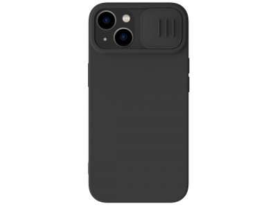 Nillkin CamShield Silky (černá) – Silikónový kryt s posuvnou ochranou kamery pro iPhone 15
