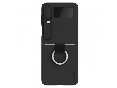 Nillkin CamShield Silky (ierna)  Siliknov kryt s posuvnou ochranou kamery pre Samsung Galaxy Z Flip 4