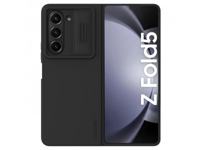 Nillkin CamShield Silky (černá) – Silikónový kryt s posuvnou ochranou kamery pro Samsung Galaxy Z Fold 5