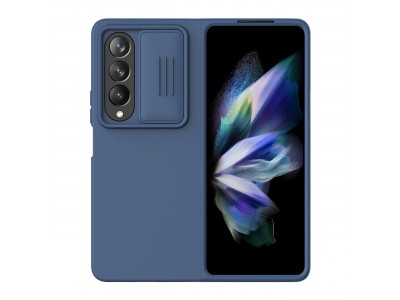 Nillkin CamShield Silky (modr)  Siliknov kryt s posuvnou ochranou kamery pre Samsung Galaxy Z Fold 4