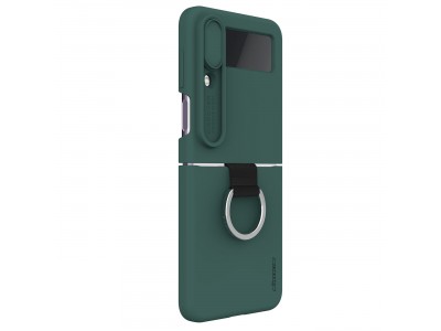 Nillkin CamShield Silky (zelen)  Siliknov kryt s posuvnou ochranou kamery pre Samsung Galaxy Z Flip 4