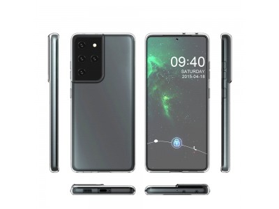 Ochrann� kryt (obal) TPU Ultra Slim Clear (��ry) na Samsung Galaxy S21 Ultra 5G